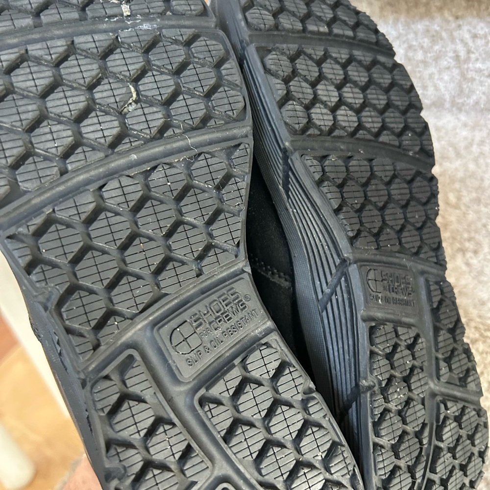 Shoes for Crews Slip and Oil Resistant Black Leather Slip On Shoes. Size 6. - Picture 4 of 12